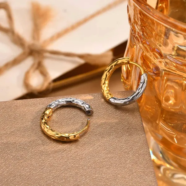 Gold_Dual_Tone_Mini_Earrings_For_Women